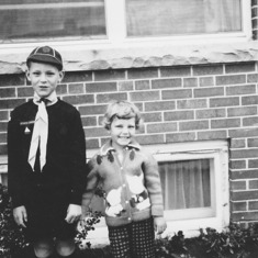 John and Gail about 1962, Richmond Hill, Ontario