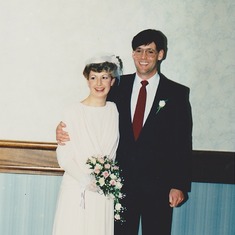 Daughter Gail wedding to Eric Kennedy on April 16, 1988