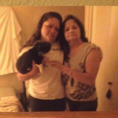 This is the last picture of Mom in Feb 2014 with Emma (and Angel).  Miss her so much...