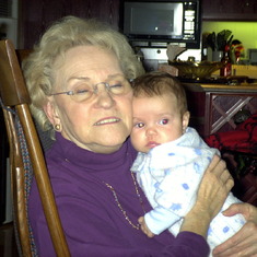 Alida with granddaughter Julia Zate, 12/2002