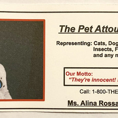 Alina the "Pet Attourney"