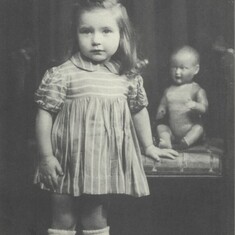 Aline with doll