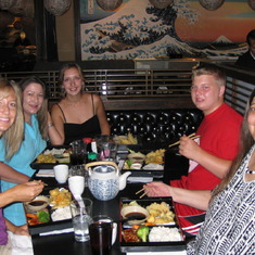 Lunch at Alison's favorite Japanese restaurant - Samurai.  August 2009.