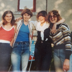Where it all began. 1979. After college. 3of these 4 remained lifer friends. 