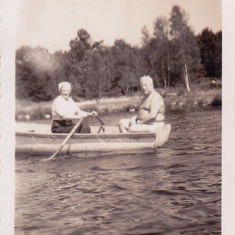 Look who is rowing Grandpa Sam Kuslansky!