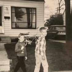 1968 - Allan with a neighbor, Christine