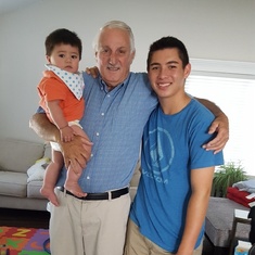 Grandsons Mathis and Nick