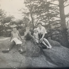 Allan, Jim, BJ and Ma taken around 1956