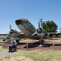 A good friend took dad to Atwater, CA. He mentioned he flew this aircraft type (C-47) Phillippines