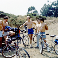 AFD group bike ride 1984
