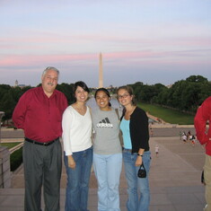 Dad and Theresa visiting Vanessa in DC 2006