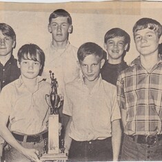 1971 YMCA Basketball Champs - Red Raiders
