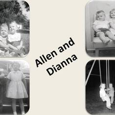 Al with Dianna...Top left 1957, Bottom right 1958