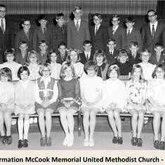 Memorial United Methodist Church McCook, Nebraska - Confirmation 1970