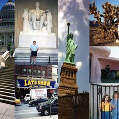US Travel - Washington D.C., New Mexico, New York, Colorado, South Dakota. Attended the David Letterman Show!