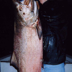 Al with 68 pound King Salmon