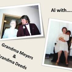 Al with Grandma Meyers and Grandma Deeds