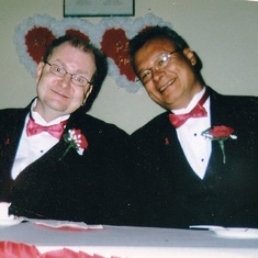 Allen & Rick Perry-Parent, 24th June 2006, Wedding Social, Winnipeg, Manitoba, Canada.