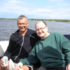 Allen & Rick Perry-Parent, Summer 2012, Near Lac Du Bonnet, Manitoba, Canada.