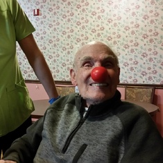 Feeling Silly! Dad (92 years) at Oosterman's Rest Home in Melrose. Best, most caring staff in the world!!