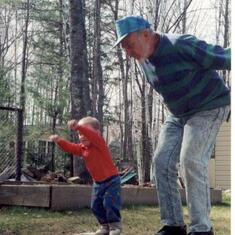 Grampie teaches Patti's son, Greg, a death-defying LEAP