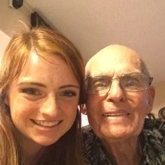 Me visiting Grampie down in Florida! He was 90 I was 20, both having a child-like good time!