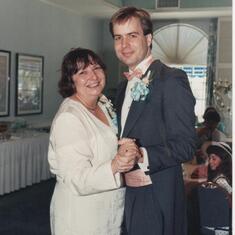 Dan & Alma at Dan's Wedding 1992