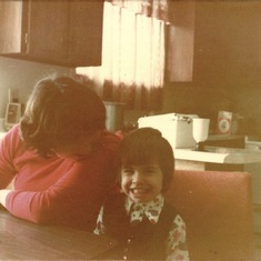 Mom and Ang, Beaconsfield, Que. November 1976