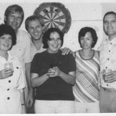 With John & Sonia Baldry and Fred & Barbara Townsend in Jamaica. 1970 (actually i think this might be more like '75-76 at the house in Bridgemount Heights - Chris)