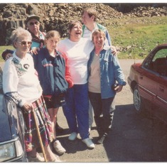 Mom on Vacation, somewhere in N.B. - this is in the late 80's, i believe (1987?). other people in the picture are Dad, his mother Marjorie, Dad's uncle Lester Baldwin, Sandra Baldwin and her daughter Anna