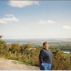 Overlooking part of the Annapolis Valley in Nova Scotia
