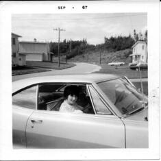 Alma in 1965 Pontiac in Stephenville NL
