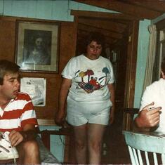 Dan, Alma & Me in the old cottage at Lake Utopia