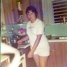 Alma Standing in Kitchen - Jamaica