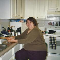 Alma Sitting in Kitchen - Roswell GA