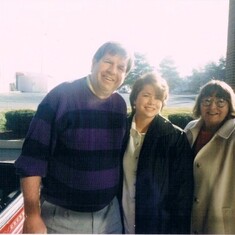 Beth's resized picture - Dad, Angela, Mom (i do not remember those glasses she had, I would say this is early 90's)