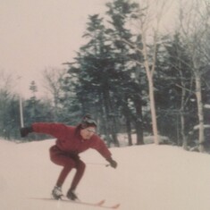 Dad in rare form. He was on the Ski Patrol in Vail as a young man.