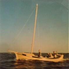 The Bohemia Queen - was a life boat on a whaling ship. Howard turned it into a sailboat