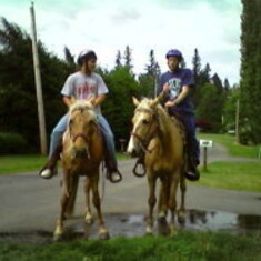 Dan and Chris horses