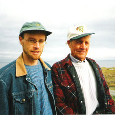 Dad after chemo and Dan 1997