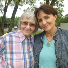 Grandma and mother, at Henderson Lake, summer '12