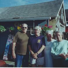 Alta with brother John and sisters Joyce and Millie.  Portland, Terry Street. 1999