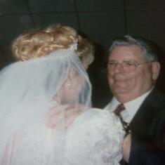 1998~Nancy & Grandpa on her wedding day
