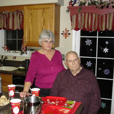 Dad and Janet Christmas 2010