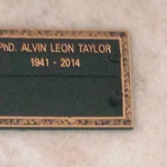 My father's nameplate - Final resting place - Angelus Rosedale Columbarium - center room, right side, top row, 6th from the front entrance.
