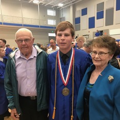 Grandson Will Johnston's high school graduation 2018 (Bennington, NE)