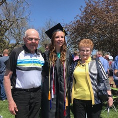 Granddaughter Jessa Johnston's graduation from Wayne State College May 2019