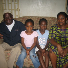 Chief/Engineer Bame KUM, grand daughters and daughter inlaw