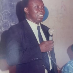 At one of Dr Amby Odiari's numerous lectures at tertiary institutions