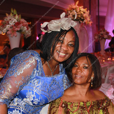 Aunty Ameyo and Mrs Violet Hecksher at the wedding of Lolade & Ladi Alakija in London 2012.